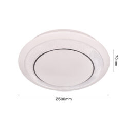 LED плафониера 8296A 3-WHITE Ø500 - Image 2