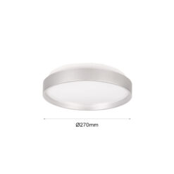 LED плафониера 8703 Ø270 СИВ - Image 2