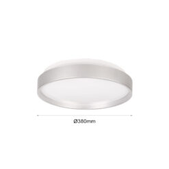 LED плафониера 8703 Ø480 СИВ - Image 2