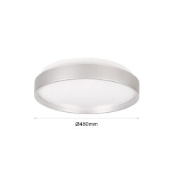 LED плафониера 8703 Ø380 СИВ - Image 2