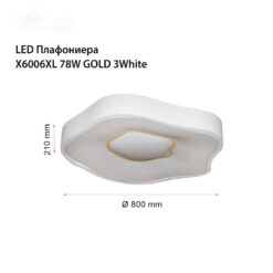 LED плафониера X8030L 3-WHITE - Image 2