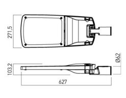 Улично осветление Arelux Lnx02ww LNX02WW за фасада и вход