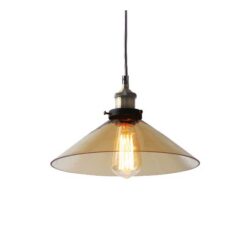 Винтидж полилей ACA Lighting KS1291PAM1BK за трапезария от марката