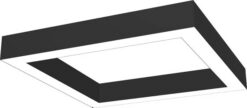 VITO LED КВАДРАТ ЗА ПОВЪРХНОСТЕН МОНТАЖ ИЛИ ЗА ОКАЧВАНЕ-PS 900X900X80MM 80W 4000K (НЕУТРАЛНА СВЕТЛИНА) 9648LM ЧЕРЕН ЦВЯТ 2423410
