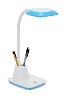 Бяло LED настолна лампа Vito Ledesk-12 за спалня