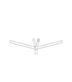 QUADRUPLE ARM FOR POLES 4x1m 3mm Φ60mm 15o GALVANIZED 9990740 VITO