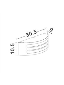 Фасаден аплик Nova Luce ZENITH 713115 бял детайл 2