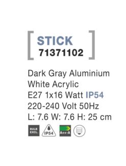 Градински стълб NOVA LUCE STICK 71371102 - Image 4