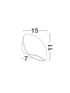 Фасаден аплик Nova Luce COMO 741662 антрацитен детайл 2
