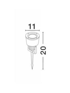 Градински стълб NOVA LUCE INSIDE 767801 + колче