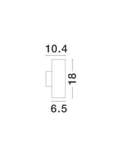 Фасаден аплик Nova Luce NODUS 773224 кафяв детайл 2
