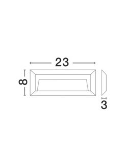 Аплик за вграждане Nova Luce PULSAR 811502 сив детайл 1