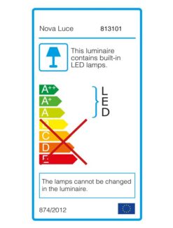 Фасаден аплик Nova Luce LOCK 813101 антрацитен детайл 4