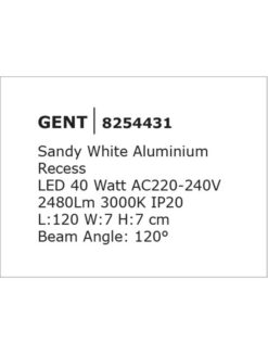 LED профил NOVA LUCE за вграждане NOVA LUCE Gent 8254431 - Image 2