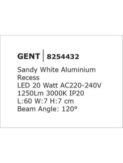 LED профил NOVA LUCE за вграждане NOVA LUCE Gent 8254432 - Image 2