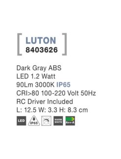 Луна за вграждане NOVA LUCE LUTON 8403626 - Image 2