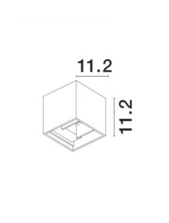 Фасаден аплик Nova Luce COMO 847406 кафяв детайл 2