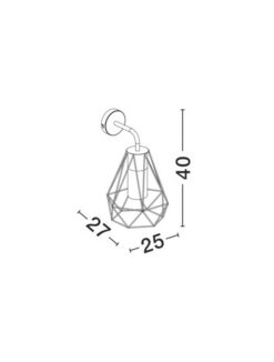 Фасаден аплик Nova Luce ISIDORA 870426 черен детайл 2