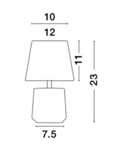 Настолна лампа NOVA LUCE ALICIA 8805201 E14 1x25W IP20 Bulb Excluded D: 12 H: 22 cm - Image 3