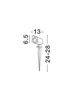 Градински стълб NOVA LUCE INSIDE 9010002 + колче