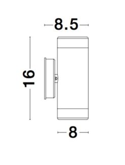 Фасаден аплик Nova Luce LIMBIO 9010621 бял детайл 4