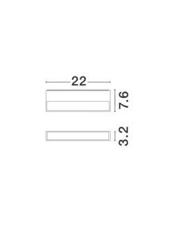 Фасаден аплик Nova Luce FUNGO 9027202 бял детайл 1