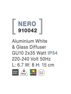 Фасаден аплик NOVA LUCE NERO 910042 - Image 4