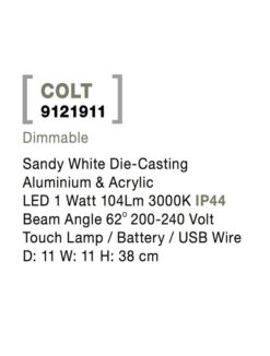LED преносима лампа NOVA LUCE LUCE COLT 9121911 • с батерия - Image 7