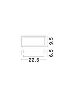 Фасаден аплик Nova Luce KEEN 9160081 антрацитен детайл 3