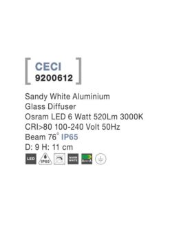 Луна за външен монтаж NOVA LUCE CECI 9200612 • IP65 - Image 4