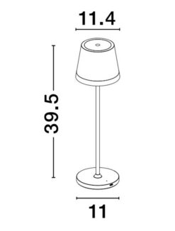 Градинска настолна лампа NOVA LUCE SEINA 9223406 • с батерия - Image 6