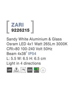 Градински Аплик NOVA LUCE ZARI 9226215 - Image 4