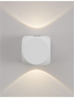Фасаден аплик Nova Luce ZARI 9226217 бял детайл 2