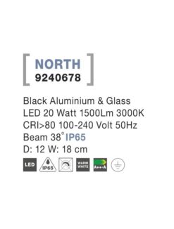 Градински стълб NOVA LUCE NORTH 9240678 - Image 3