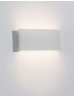 Фасаден аплик Nova Luce MILE 9262111 бял детайл 3