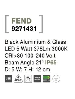 Градински стълб NOVA LUCE FEND 9271431 - Image 6