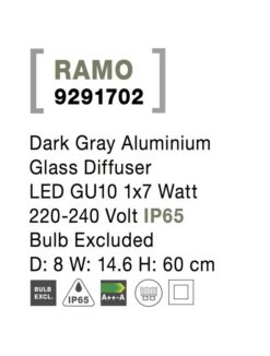 Градински стълб NOVA LUCE RAMO 9291702 - Image 6