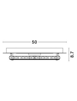 Плафон NOVA LUCE ZEFFARI 9361085 LED 41W 2460Lm 4000K D:50 H:8.7cm - Image 3