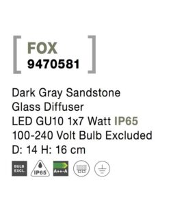 Градински фенер NOVA LUCE FOX 9470581