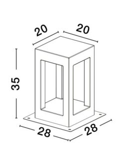 Градински стълб NOVA LUCE BEV 9540215