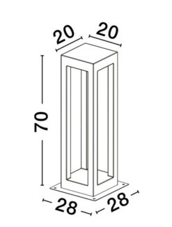 Градински стълб NOVA LUCE BEV 9540216 - Image 7