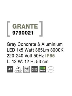 Градински стълб NOVA LUCE GRANTE 9790021 - Image 7
