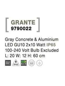 Градински стълб NOVA LUCE GRANTE 9790022
