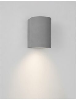 Фасаден аплик Nova Luce LIDO 9790532 сив детайл 3