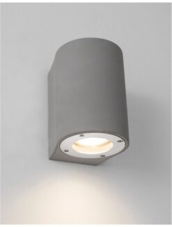 Фасаден аплик Nova Luce LIDO 9790532 сив детайл 4