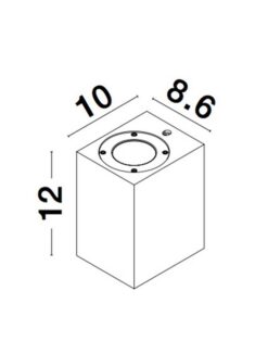 Фасаден аплик Nova Luce FUENTO 9790541 бял детайл 2