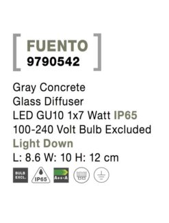Фасаден аплик NOVA LUCE FUENTO 9790542 - Image 6