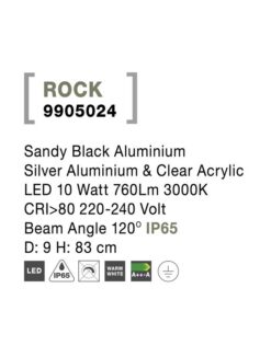 Градински стълб NOVA LUCE ROCK 9905024 - Image 4