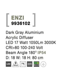 Градински стълб NOVA LUCE ENZI 9936102 - Image 7