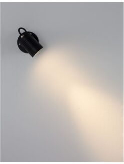 Фасаден аплик Nova Luce FEND 9971452 черен детайл 1